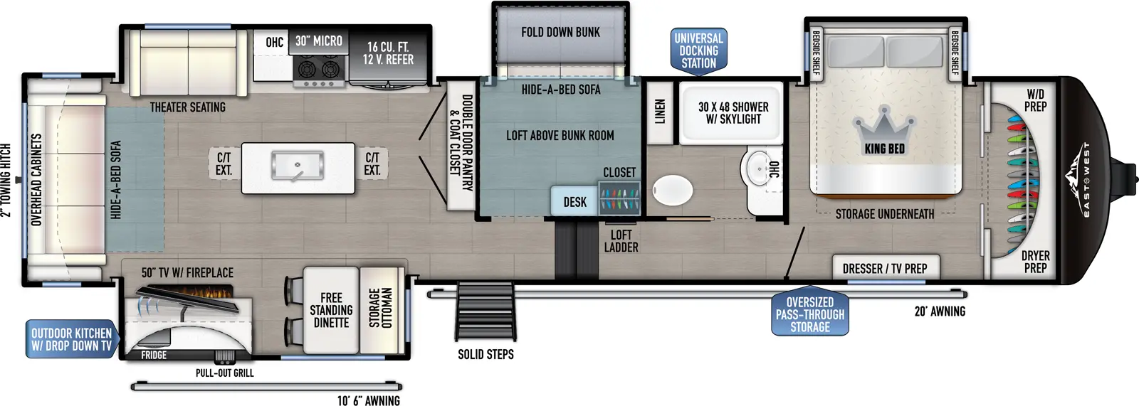 Blackthorn 3801MB-OK Floorplan